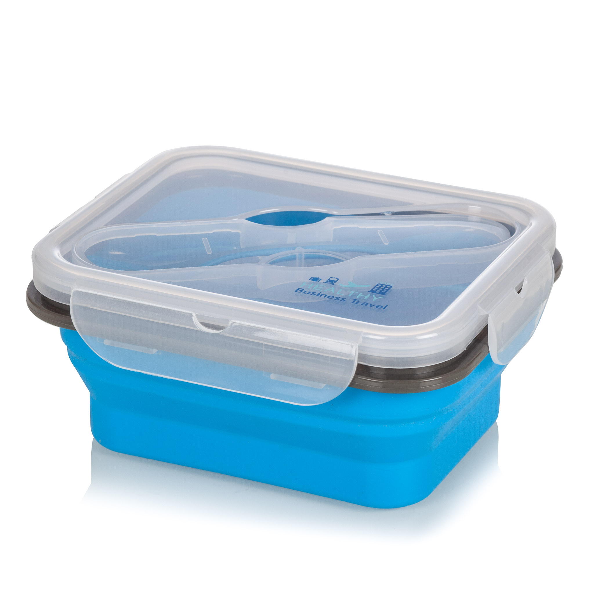 Alpine Mountain Gear Collapsible Silicone Food Container Blue AMGCSFL